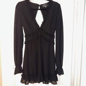Blue Blush Black Dress